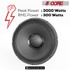 15 inch Subwoofer Replacement PRO DJ Speaker Sub Woofer Loudspeaker Wide Full Range Loud 300 Watts RMS (3000W PMPO) 90oz Magnet 15-185 MS 300W