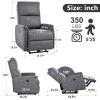 Modern Style One Seater Living Room Furniture Fabric Electric Reclining Chairs For Sale With Usb