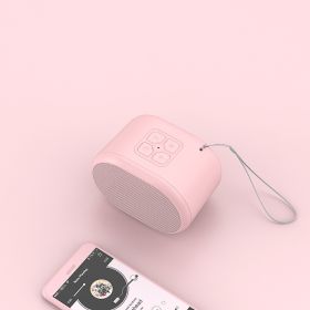 Mini Macaron Bluetooth Speaker Portable Music Speaker (Color: Pink)