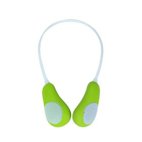 Neck-Mounted Wireless Bluetooth Speaker (Option: Green-USB)