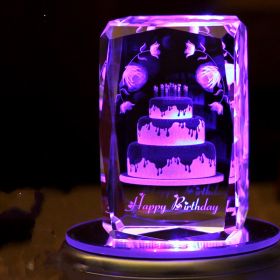 Colorful Crystal Lights For Birthday Gifts For Boys And Girls (Option: 2 style-Small)