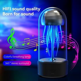 1pc Mechanical Jellyfish Audio Wireless Audio Atmosphere Light Audio Personality Cool Audio; tentacles rotate to music; Bluetooth speakers (Color: Orange)