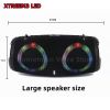 100W high power bluetooth speaker portable RGB colorful light waterproof wireless subwoofer360stereo surround TWS Caixa de som