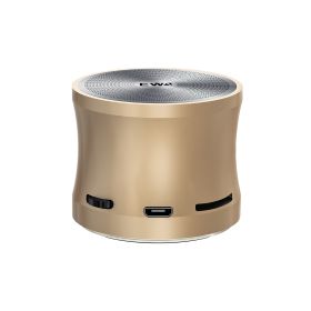 A109Mini Wireless Bluetooth Speaker Big Sound &amp; Bass for Phone/Laptop/Pad Support MicroSD Card Portable Loud Speakers 5.0 (Color: A109mini- Gold)