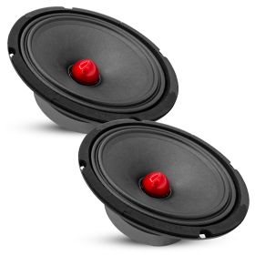 5 Core 8" Car Audio Speakers with Bullet 580 W 4 Ohm Mid-Range Loudspeaker MR 8 BLT R 4oHM (size: 2PCS 8" Car Audio Speaker 4oHM)