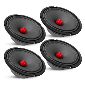 5 Core 8" Car Audio Speakers with Bullet 580 W 4 Ohm Mid-Range Loudspeaker MR 8 BLT R 4oHM (size: 4PCS 8" Car Audio Speaker 4oHM)