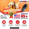 5 Core Professional Microphone Audio Dynamic Cardiod Karaoke Singing Wired Mic Music Recording Karoke Microphone PM-883